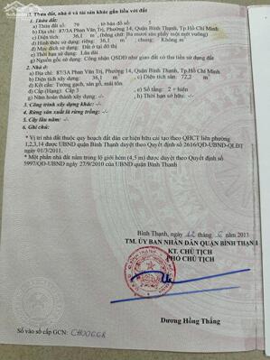 Nhà mới 2 tầng 5x8m 3PN 3WC 87/3A Phan Văn Trị 6.35 tỷ