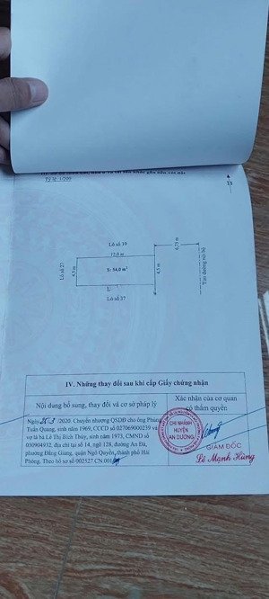 bán đất tại bạch mai, 2,8 tỷ, 54 m2, pháp lý đầy đủ