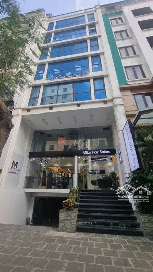 cho thuê nhà mặt phố trần thái tông vị trí cực hiếm, 100m2x8 tầng, mt6m nhà 2 mặt tiền, 135 tr