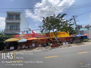 171m2 mặt tiền trung tâm nguyễn văn tạo, nhà bè - giá 11 tỷ