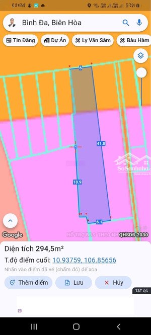 bán nhà mặt phố, dt 6 x 42m, giá 11,9 tỷ, mặt tiền đường trần quốc toản, bình đa, biên hòa