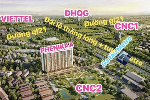 chỉ cần bỏ 800 triệu là có ngay 1 căn chung cư phenika tại lõi đô thị hòa lạc