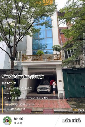 nhà văn khê- không lo ngập lụt.bán nhà liền kề văn khê hà đông -83m -5t-thang máy- kinh doanh tốt!