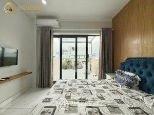 căn hộ 1 phòng ngủ sân bay - toà nhà cao cấp bảo vệ 24/7 - đầy đủ nội thất - sân vườn siêu mát