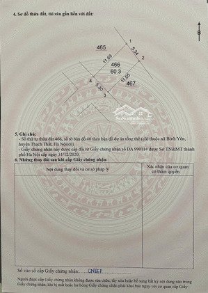 bán đất tại xã hạ bằng, thạch thất, hà nội, 2,2 tỷ, 60,3m2, mặt tiền 5,3m, ngõ rộng 6m