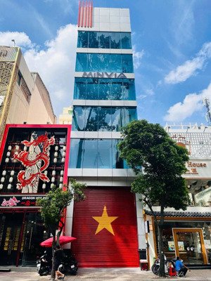 cho thuê tòa nhà mặt tiền cao thắng , quận 3 - 6x20m - hầm 8 tầng thang máy - pccc