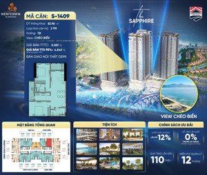 căn hộ 2pn s - 1409 newtown diamond phân phối độc quyền tại hoàng phương corp
