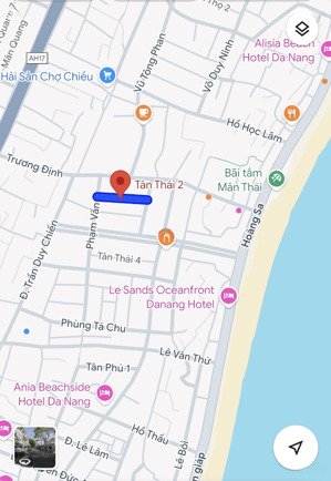 hàng đầu tư - chỉ hơn 100tr/m2 có nhà mặt tiền - sát biển mân thái - dt 90m2.