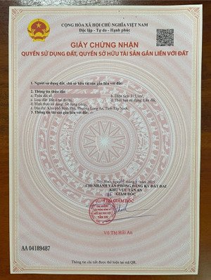 bán đất mt nguyễn quang đại, p. 5, dt 5x23,1m odt, đường 9m, sát ngã ba, sổ hồng riêng