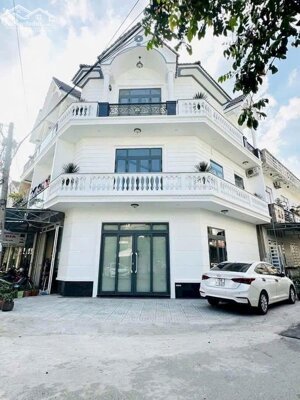 Cho thuê Nhà 1 trệt 2 lầu Góc 2 mặt tiền - Khu Dân Cư Thới Nhựt 1, kế chợ An Khánh