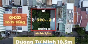 4 lô lk dương tự minh- đường 10,5m-sát biển mỹ khê - ngang 18m- dt 360m2- xây cao tầng