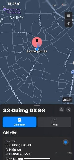 bán đất chính chủ đường dx098 phường hiệp an, thủ dầu một, bình dương