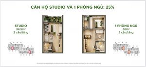 quỹ hàng studio 1pn giá tốt, vốn tự có 25% nh hỗ trợ vay miễn gốc lãi 30th