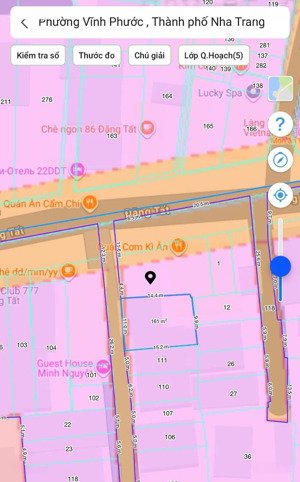 bán đất, hẻm đặng tất, vĩnh thọ, dt 168,5 m2, ngang 11, đường 4 m, hướng tây - giá 16 tỷ