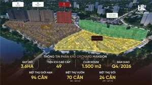 orchard mansion phân khu biệt thự cuối cùng tại sycamore