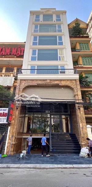 cho thuê nhà trung kính 85m2, mt6m nhà 6 tầng 1 hầm mới tinh chưa bóc team thông sàn thang máy 50tr