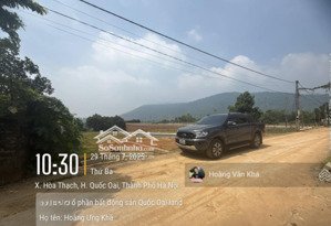 bán đất 100m2 toàn bộ đất ở thôn thắng đầu, phú cát đường 2 ô tô tránh nhau