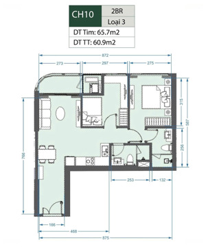 chính chủ quen gửi bán nhanh căn 2n2 tòa a1 (61m2) vay 80% ahls t8/2027 chênh cực ít, thiện chí bán