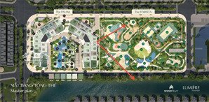 bán căn 2pn + có tầm view công viên foresta, biển hồ và cv hồ điều hoà đẹp nhất dự án lumiere ocp1