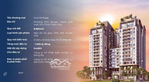 hot!!! chính thức mở bán dự án căn hộ huế heritage (02/11/2025) - quỹ căn đầu tư gđ1