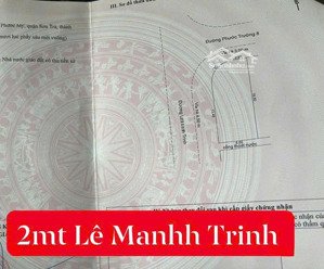 chào bán lô góc 2 mặt tiền đường lê mạnh trinh và phước trường 8