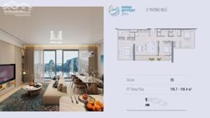 Bán căn M9.42 3PN chung cư sát biển Aria Bay Hạ Long 117.4m2 góc chính biển giá 11.9 tỷ
