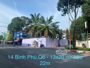 cho thuê góc 2mt 14 bình phú + đường số 10, phường 11, quận 6 (phường bình phú mới)
