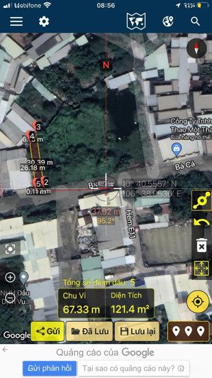 bán đất vườn mặt tiền đường bà cả , diện tích 138m2,giá 2,2 tỷ, lh 