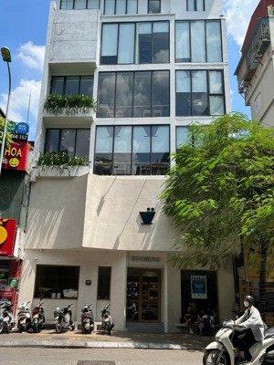 siêu hot! cho thuê mặt bằng kinh doanh phố trần thái tông, dt 200m2m2x8 tầng, mt 7m, dễ nhận diện