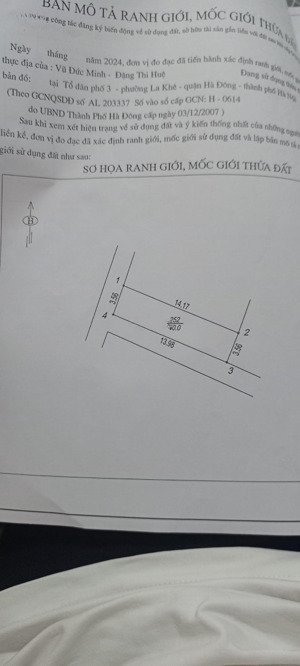 bán nhà chiến thắng, la khê 8,75 tỷ, 50m2, 5pn + 4wc + 4 tầng, mặt tiền 3.56m