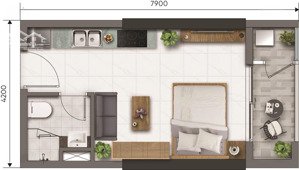 bán căn studio d aqua tầng 9 view bến bình đông giá 2.25 tỷ. lh: 