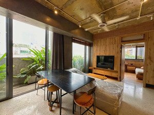 cho thuê căn hộ 1 phòng ngủ có ban công full nội thất vintage ngay tsn - k300 tân bình