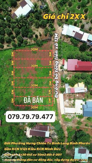 chính chủ cần bán gấp lô đất giá rẻ ngay phường hưng chiến, thị xã bình long, bình phước