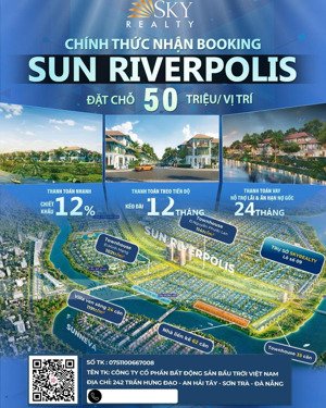 sun group mở bán đất mặt tiền trục nguyễn phước lan nối dài - giá mua ngay đợt đầu từ cđt