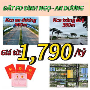 bán đất tại hồng phong, an dương, hải phòng, 1,79 tỷ/ 60m2 mt 4,5m đường vào 5m