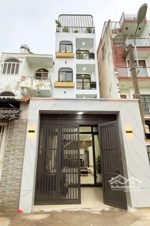 bán nhà mặt tiền, phường 5, gò vấp - 61m - 5 lầu 3 phòng, tiện ở hoặc kinh doanh. hoàn công đủ.