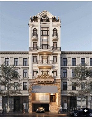 tòa buildinh ngọc khánh 90m x 8 tầng nổi + 1 hầm mt 6,20m giá 33 tỷ, ô tô tránh