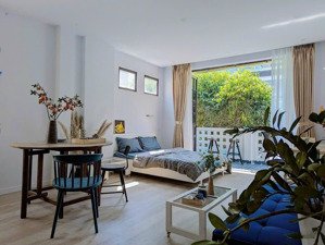 cho thuê căn hộ 1pn/studio thoáng mát rộng rãi, gần công viên gia định, giờ giấc tự do