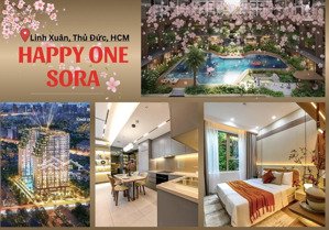 2,89 tỷ 2pn 2wc happy one sora - thủ đức - tp hcm tặng 48th pql, ck đến 19%. cọc ngay ck thêm 100tr