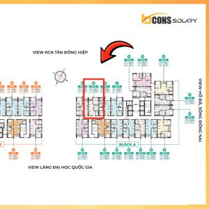 bcons solary căn 2pn-1wc giá gốc cđt 1.75 tỷ full vat tầng trung cao đẹp