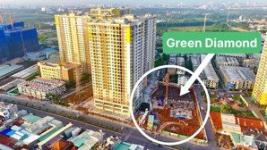 tháp green diamond bcons city, 43m2-1pn, ck 5%, thanh toán linh hoạt - qúy 1/2027 nhận nhà