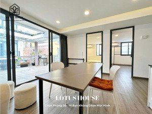 cho thuê penhouse sân vườn - 70m2 - khu sân bay - đầy đủ nội thất