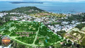 bán lô 114m2 dự án tái định cư gành dầu. sổ đỏ thổ cư 100%, ngay cạnh tổ hợp vin phú quốc, sát biển