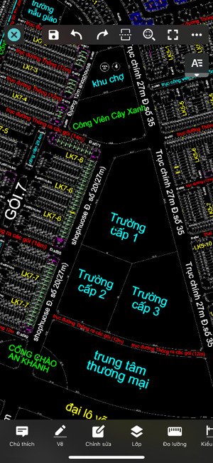 hàng hiếm mỹ gia lô 150 m ngang 7,5 đói diện công viên, trường học và trung tâm thương mại