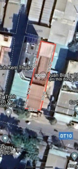 bán nhà cấp 4 đã củ. ngang 6,5m dài 29m. tổng diện tích 189,8m2 có 109,2m2 đất ở. lh:0907063739