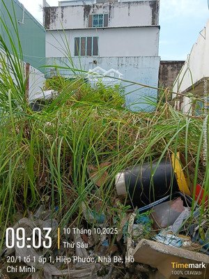 bán nền 60m2 giá 2,1 tỷ ( ngang 3,6m, dài 13m, nở hậu 6,6m), hẻm xe hơi, nguyễn văn tạo, nhà bè