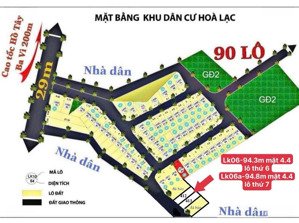 đất hoà lạc sát trường tiểu học cổ đông b. đón sóng metro số 5 và đại học quốc gia hà nội
