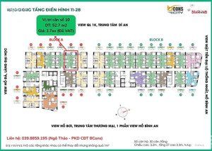 bán căn hộ bcons city thuộc tháp green diamond giỏ hàng chủ đầu tư 2pn 2wc giá 2.757 tỷ (full)