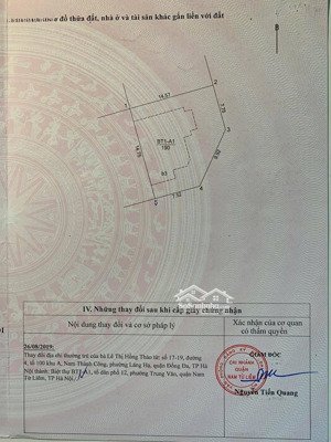 bán biệt thự lô góc mặt đường trung văn. vừa ở vừa kinh doanh. sổ đỏ sẵn. hàng hiếm. 