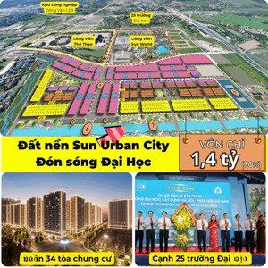 quỹ căn đẹp khu đất giãn xây sun urban city. giá chỉ hơn 3 tỷ/căn